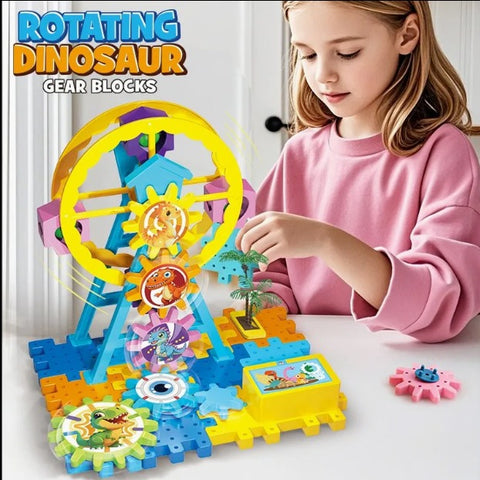 Rotating Dino Engineering Construction Gear Set