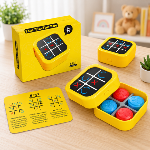 5-in-1 Touch Tic-Tac-Toe Puzzle Game for Kids