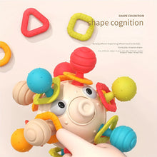 0-12 Months Soft Silicon Sensory Rattle Teether Toy