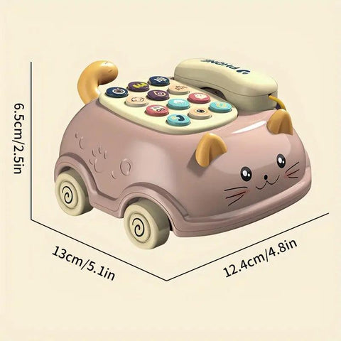 360° Rotating Gear Airplane & Music Telephone Car For Kids - KiddieWink - Gifts They'll Love