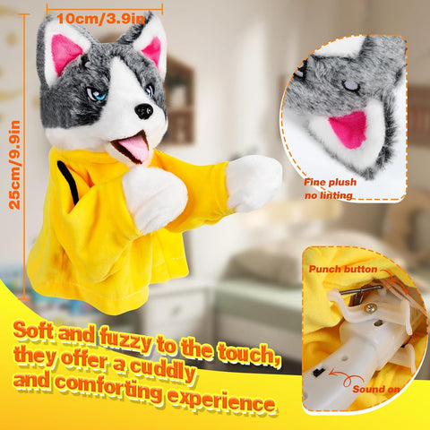 Funny Husky Boxing Hand Puppet - KiddieWink - Gifts They'll Love