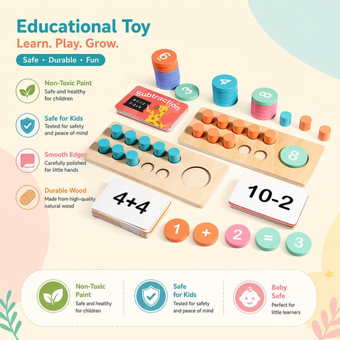 Interactive Math Learning Ten Frame Set
