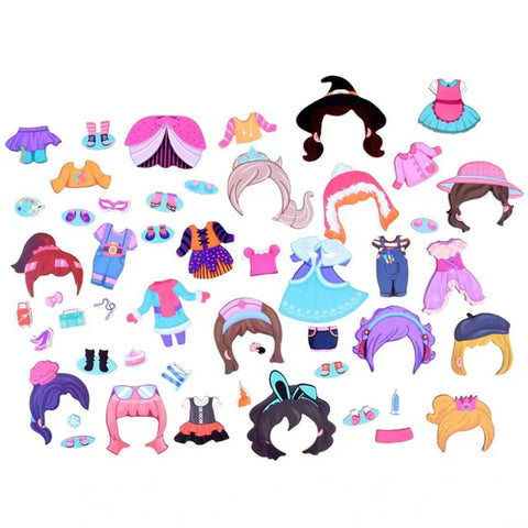 Steam Magnetic Girls Costume Puzzle Book