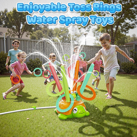 Interactive 4 in 1 Turtle Sprinkler Water Play
