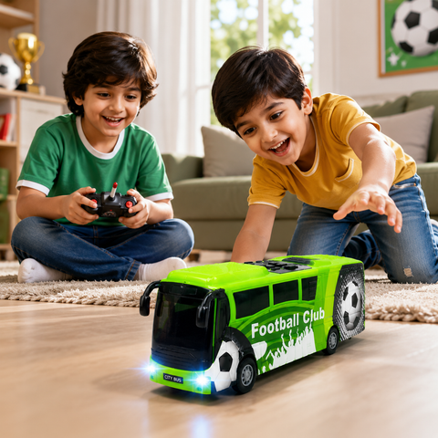 Football Club RC Bus with LED Lights
