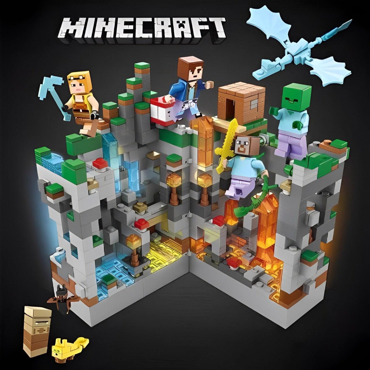 Minecraft Building Blocks With LED Lights (340 Pcs) - KiddieWink - Gifts They'll Love