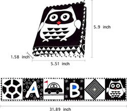 Cute Owl Sensory Soft Cloth Book For Babies