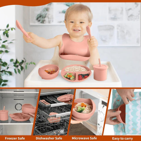 Multi-Piece Silicon Baby Dining Kit