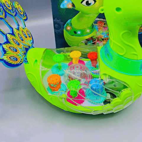 Colorful Dancing Musical & Light-Up Peacock Toy