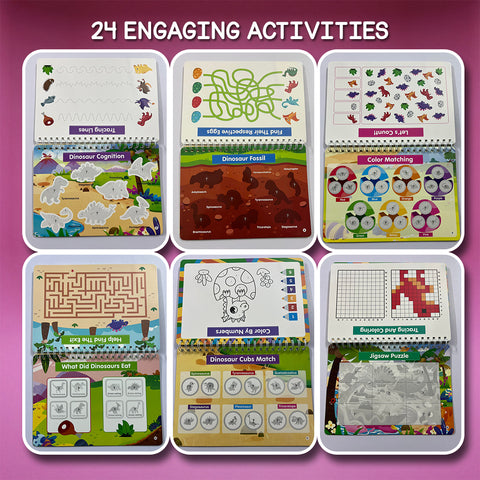 Interactive Dino & Animal Busy Book For Kids