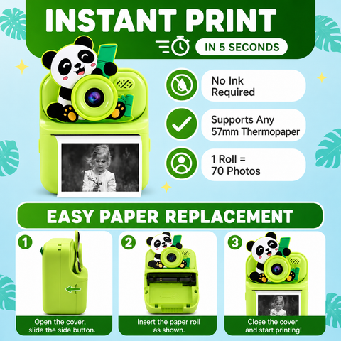 Panda Kids Digital Camera  Fun Photo & Video