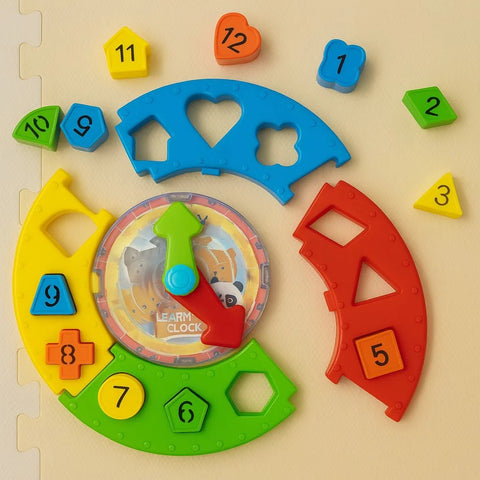 Interactive 3 - in - 1 Clock Game – Shapes, Maze & Time Play - KiddieWink - Gifts They'll Love