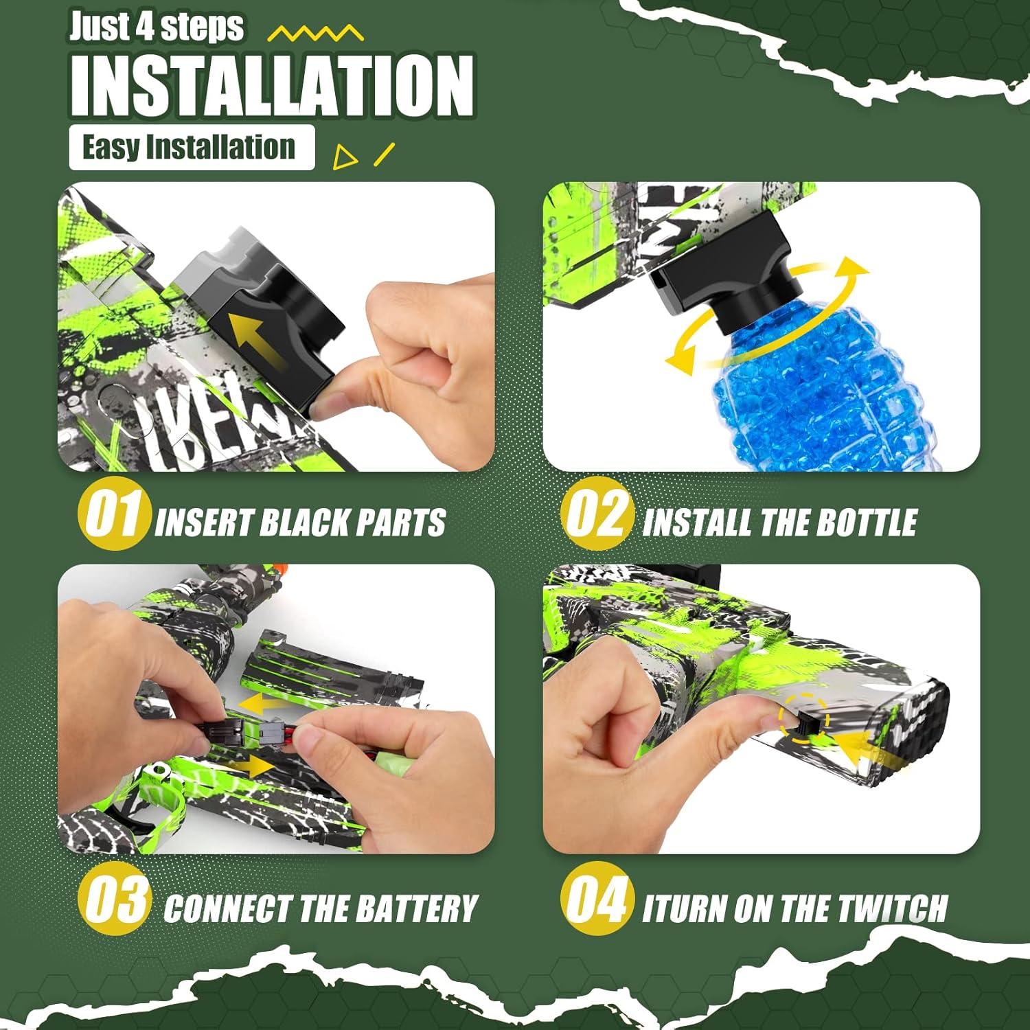 Gel Blaster AK 47 Electric Toy Gun - KiddieWink - Gifts They'll Love