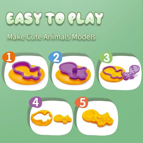Dinosaur Empire Adventure Color Fun Dough For Kids