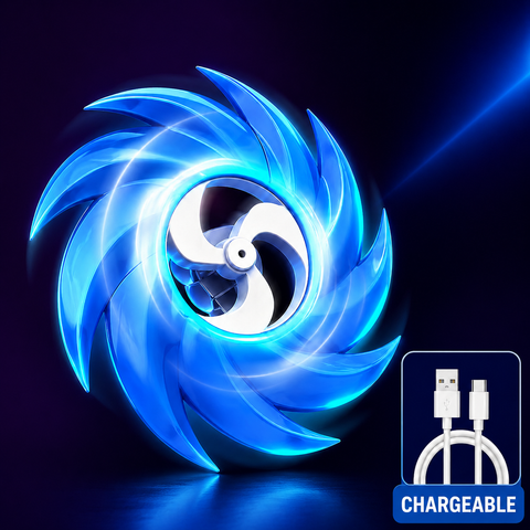 Turbo Glow Rechargeable LED Spinner Fan