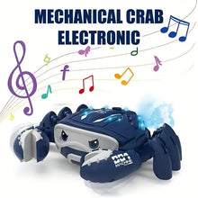 Smart Sensor Crawling Crab Toy with Light Music & Smoke