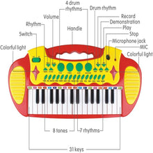 Musical Keyboard Piano Set Mic & Stool (31-Key)