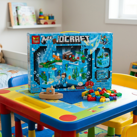 Creative Minecraft Building Blocks Toy Set for Kids