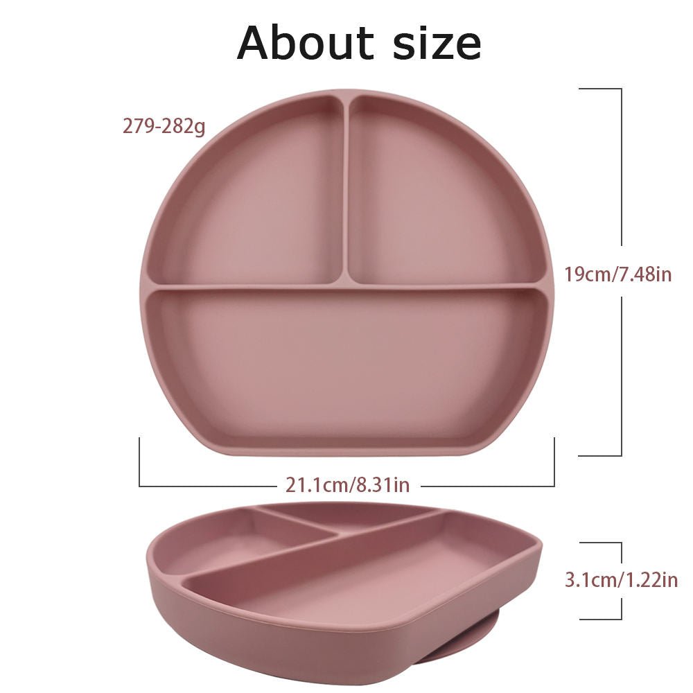 Silicone Suction Plate with Matching Utensils - KiddieWink - Gifts They'll Love