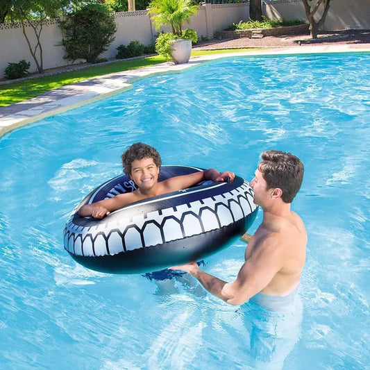 Inflatable Tyre Shaped Pool Tube For Kids