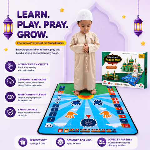Educational Interactive Prayer Mat for Kids