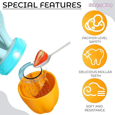 Soft Silicone Baby Fruit Teether Feeder