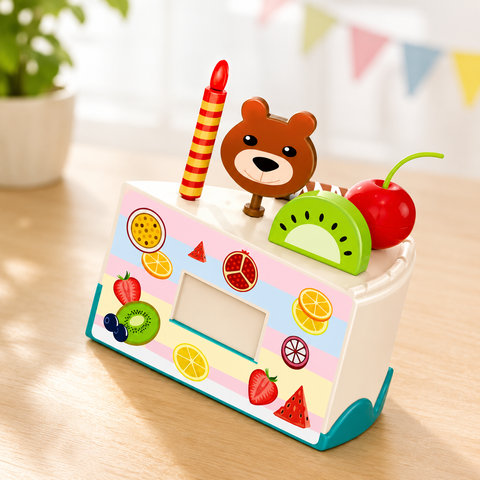 Birthday Cake Cutting Pretend Play Set for Kids