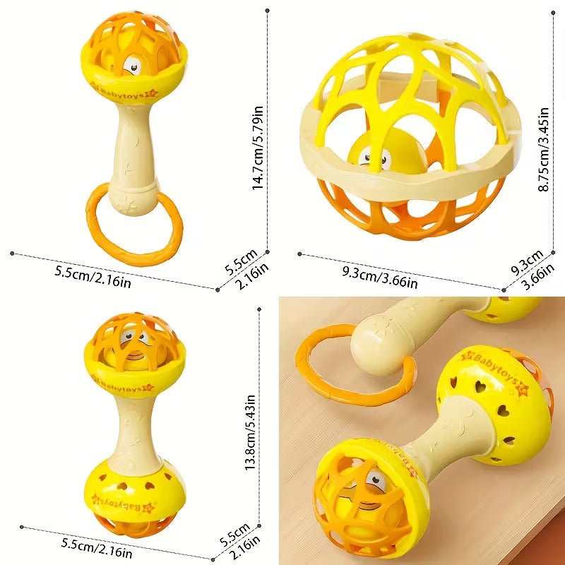 Cute Shape Baby Soft Silicon Teether (Pack Of 3) - KiddieWink - Gifts They'll Love