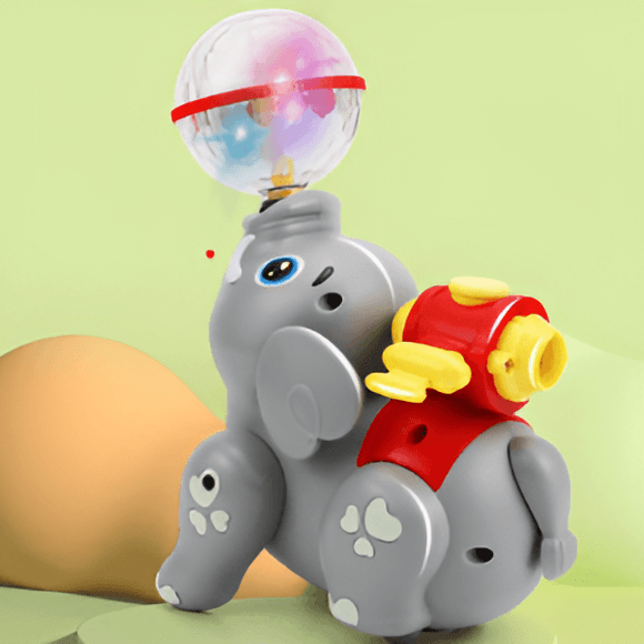 Lightning & Musical Cute 360 Degree Rotate Elephant Toy - KiddieWink - Gifts They'll Love