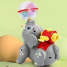 Lightning & Musical Cute 360 Degree Rotate Elephant Toy