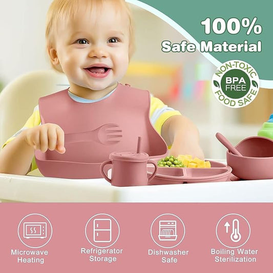 Multi-Piece Silicon Baby Dining Kit