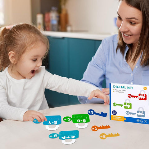 Montessori Letter & Number Key Matching Game