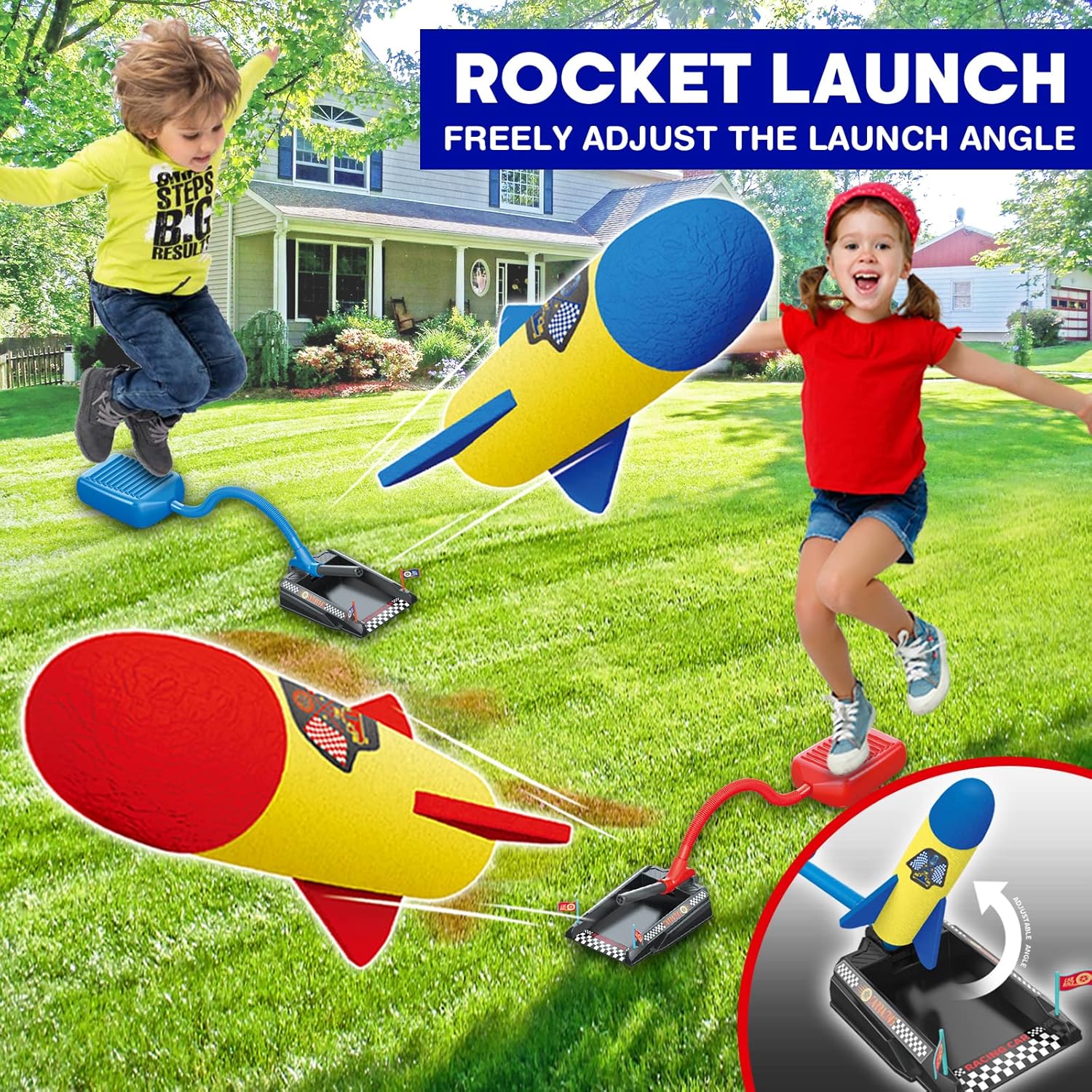 2 In 1 Rocket & Racer Car Toy For Kids - KiddieWink - Gifts They'll Love