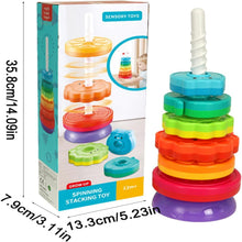 Rainbow Spin & Stack Rings – Fun Sensory Toy