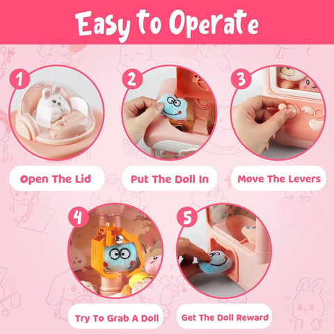 Mini Claw Rabbit Fun Doll Machine