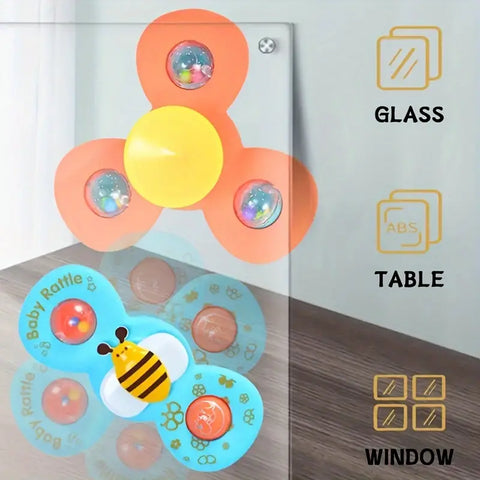 Sensory Baby Rattle Spinner Toy (Pack of 3)