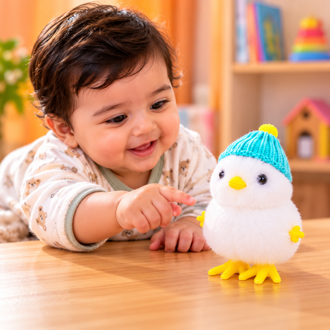 Jumping Plush Chicken Toy for Babies