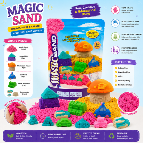 Diy Creative Building Magic Sand Play Set for Kids