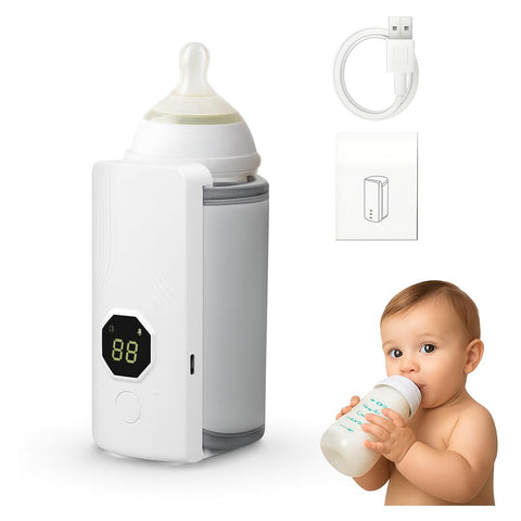 Electric Baby Bottle Warmer – Portable Travel Milk Heater