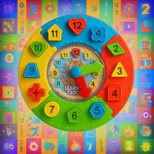 Interactive 3-in-1 Clock Game – Shapes, Maze & Time Play