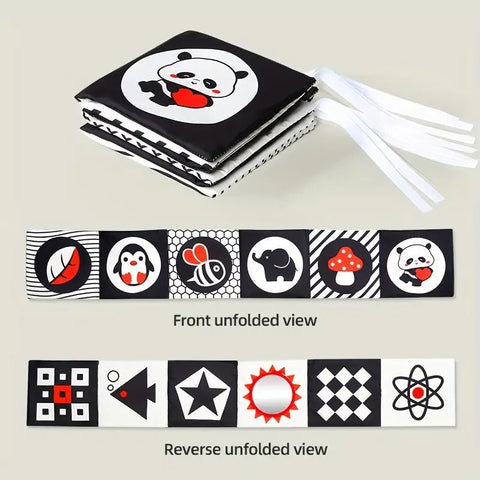 Cute Panda Sensory Soft Cloth Book For Babies - KiddieWink - Gifts They'll Love