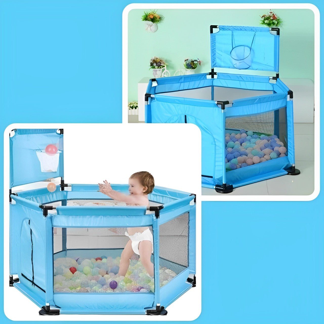 Adventure BasketBall Tent House - KiddieWink - Gifts They'll Love