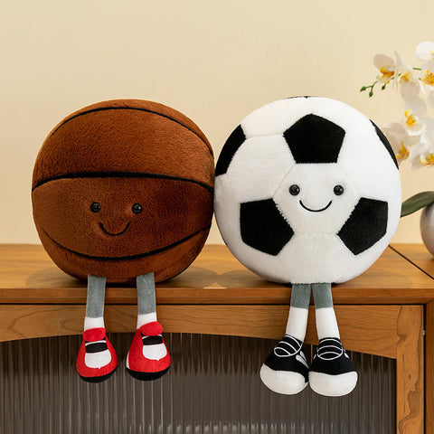 Softly Cozy Soccer & Basketball Plush Toys