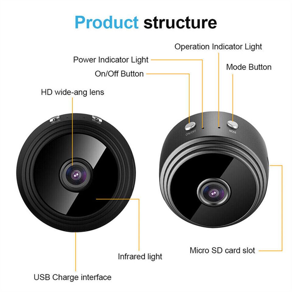 Multifunctional Mini Hidden Camera Wireless Wi - Fi IP Home Security - KiddieWink - Gifts They'll Love