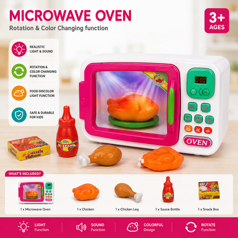 Little Chef Smart Microwave Oven Toy