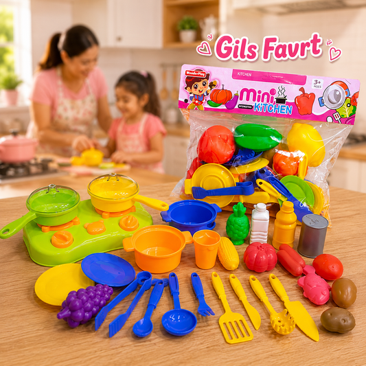 Little Chef Mini Kitchen Cooking Play Set