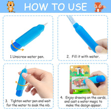 Water Coloring Educational Flash Card Toys