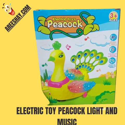 Colorful Dancing Musical & Light-Up Peacock Toy