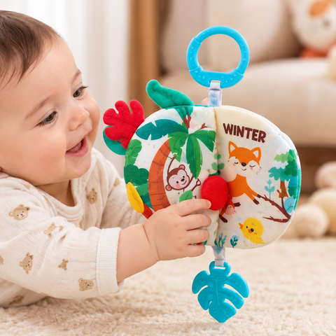 3D Crinkle Baby Sensory Cloth Books For Kids