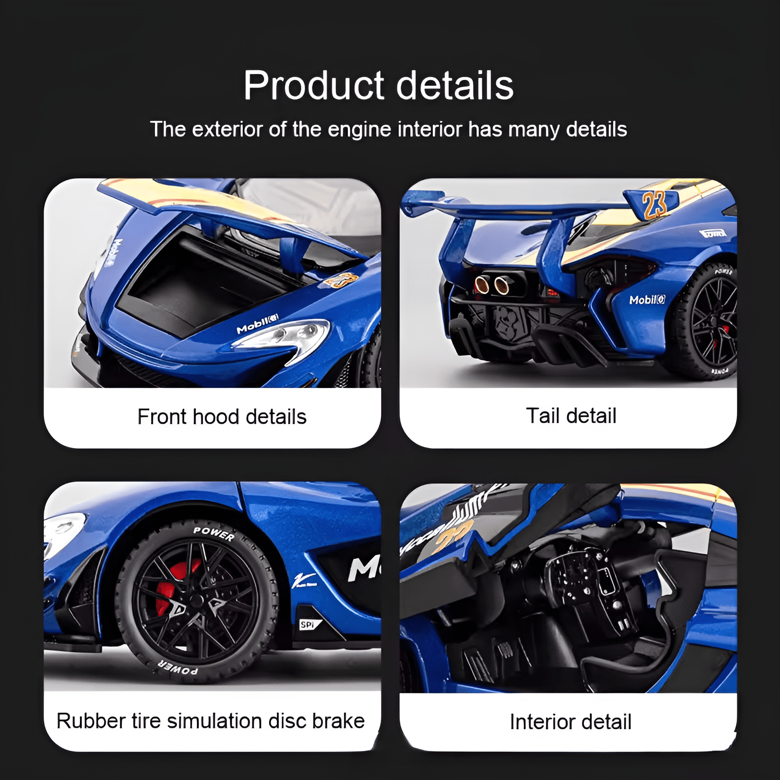 Diecast Model McLaren Mccallum P1 GTR 1/22 - KiddieWink - Gifts They'll Love